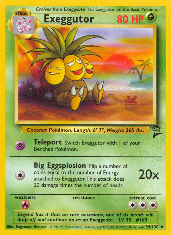 Base Set 2 Exeggutor #39/130
